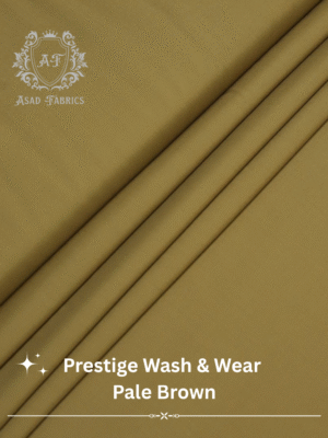 Pale Brown Prestige Wash & Wear By Asad Fabrics