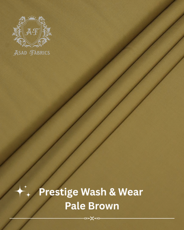 Pale Brown Prestige Wash & Wear By Asad Fabrics