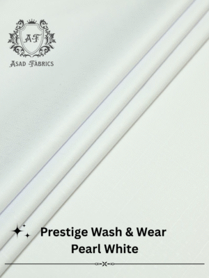 Pearl White Prestige Wash & Wear By Asad Fabrics