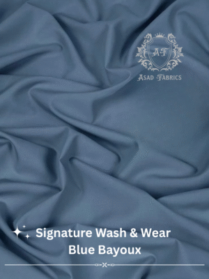 Blue Bayoux Signature Wash & Wear By Asad Fabrics