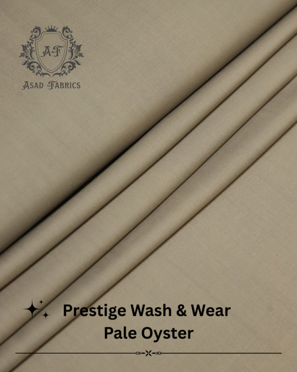 Pale Oyster Prestige Wash & Wear By Asad Fabrics