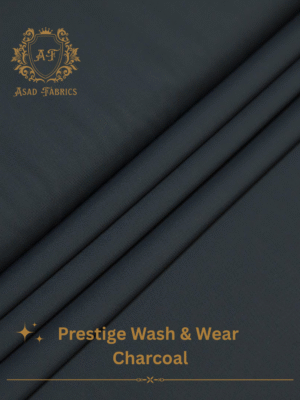 Charcoal Prestige Wash & Wear By Asad Fabrics