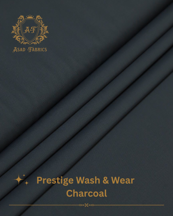 Charcoal Prestige Wash & Wear By Asad Fabrics